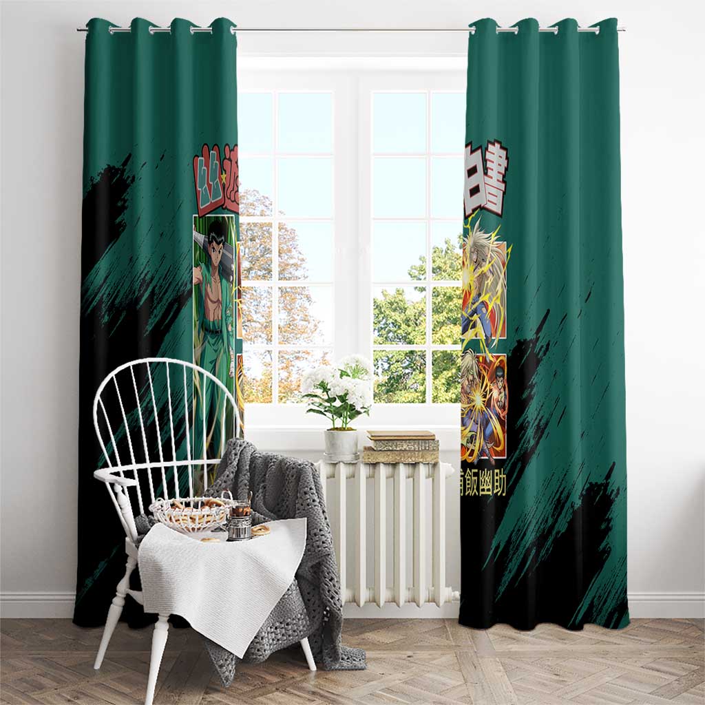 Yusuke Urameshi Yuyu Hakusho Window Curtain Anime Style