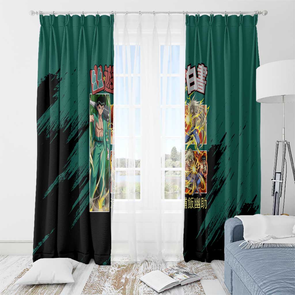 Yusuke Urameshi Yuyu Hakusho Window Curtain Anime Style