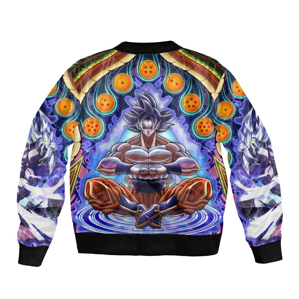 Trippy Ultra Instinct Goku Dragon Ball Z Bomber Jacket Anime Trippy Style