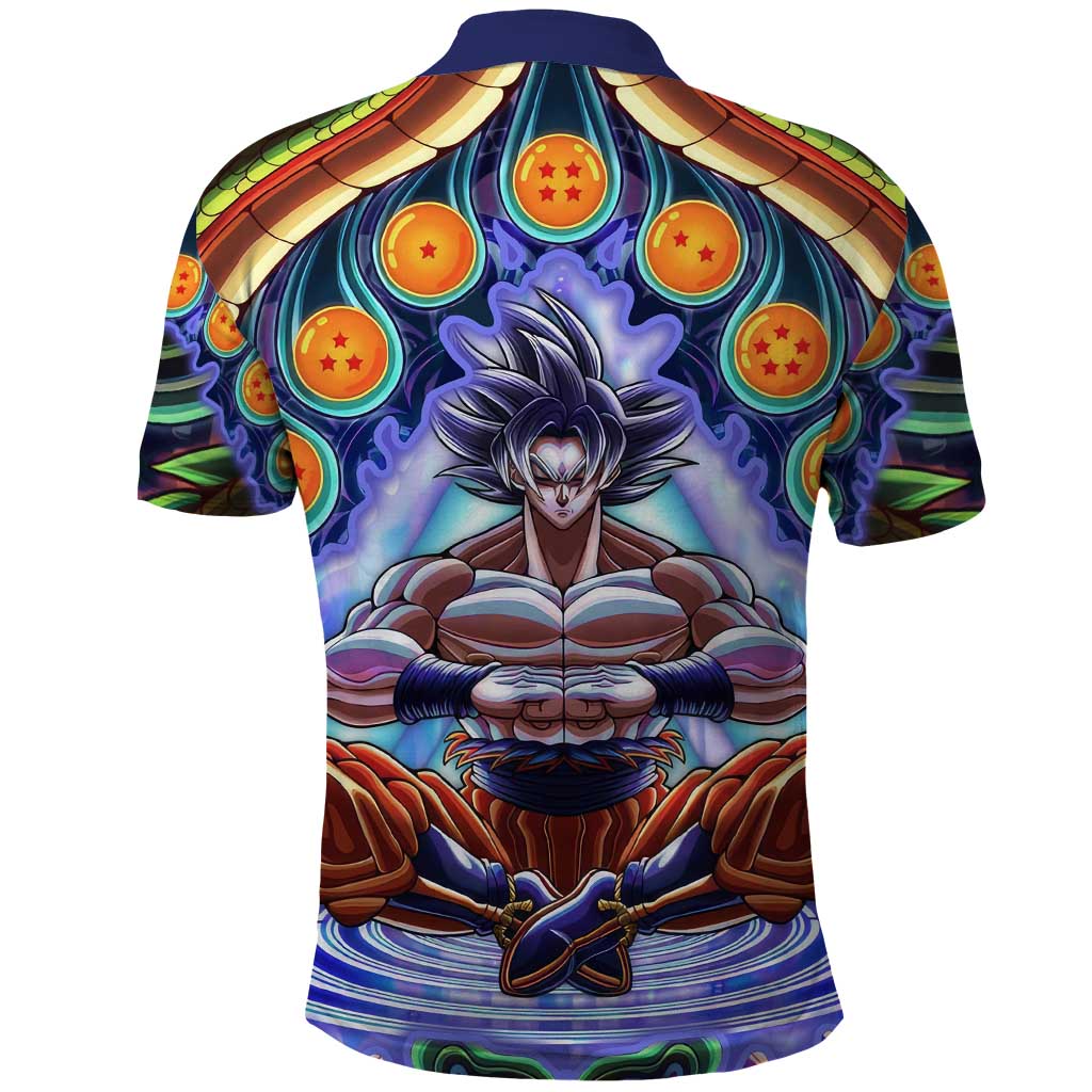 Trippy Ultra Instinct Goku Dragon Ball Z Polo Shirt Anime Trippy Style