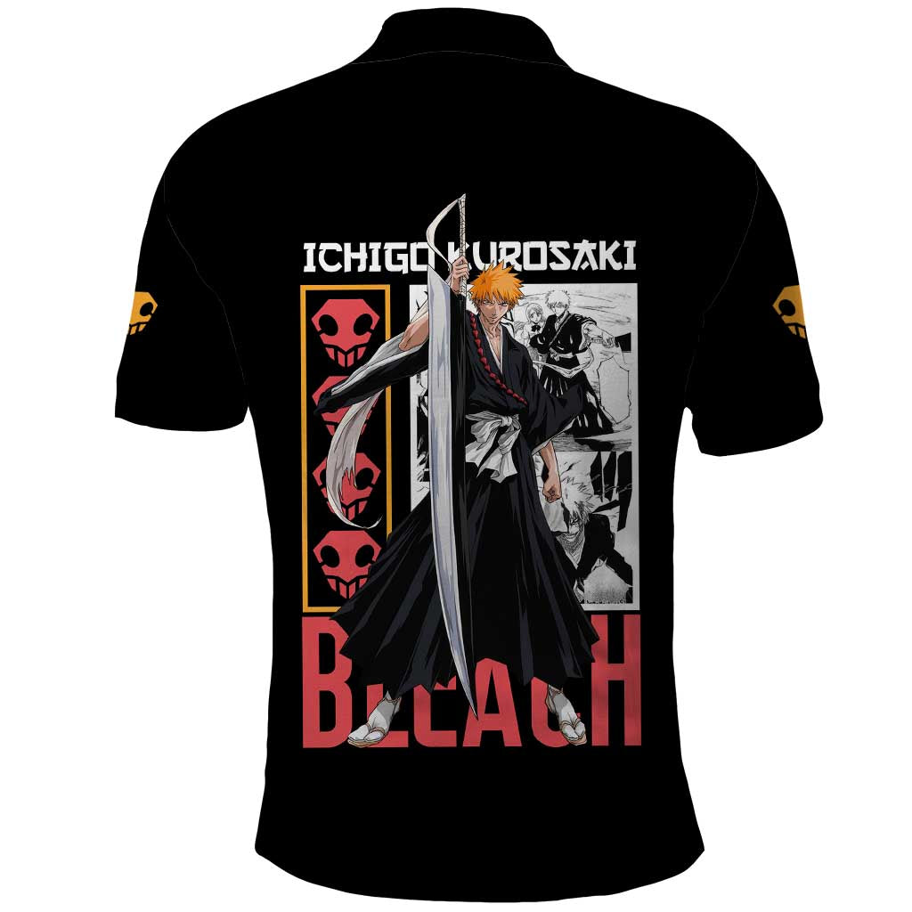 Ichigo Kurosaki TYBWA V2 Bleach Polo Shirt Anime Style