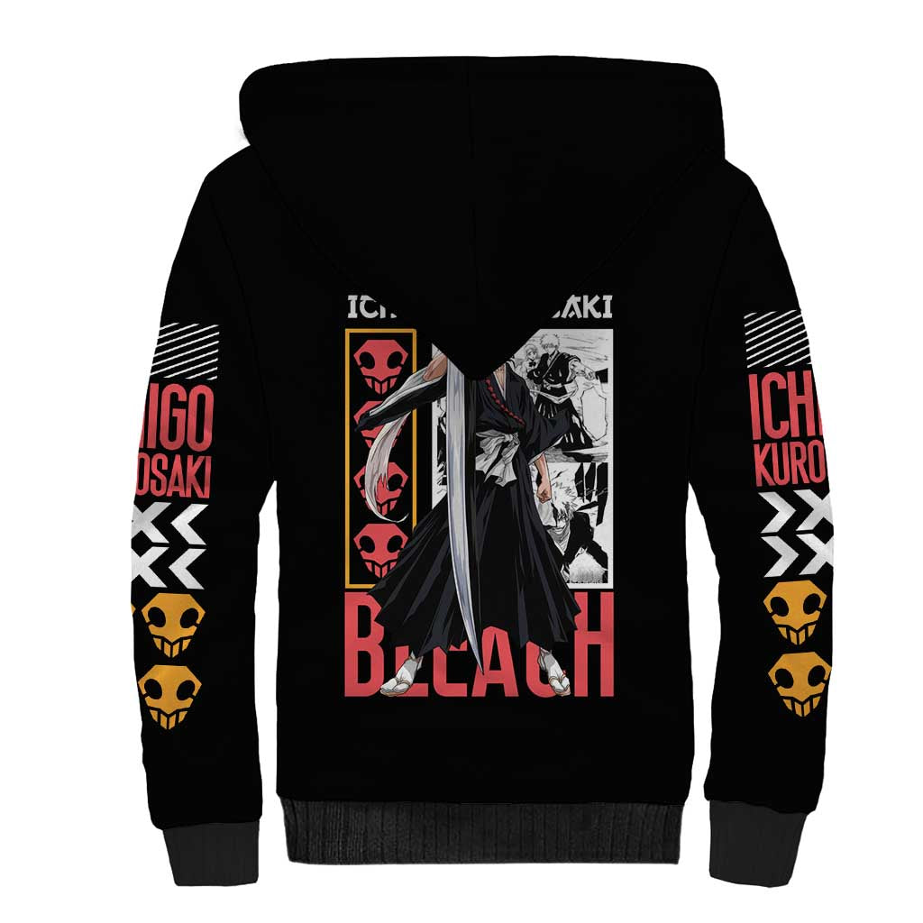 Ichigo Kurosaki TYBWA V2 Bleach Sherpa Hoodie Anime Style
