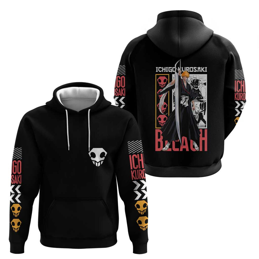 Ichigo Kurosaki TYBWA V2 Bleach Zip Hoodie Anime Style