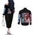 Gogeta Dragon Ball Z Couples Matching Off The Shoulder Long Sleeve Dress and Long Sleeve Button Shirt Anime Style
