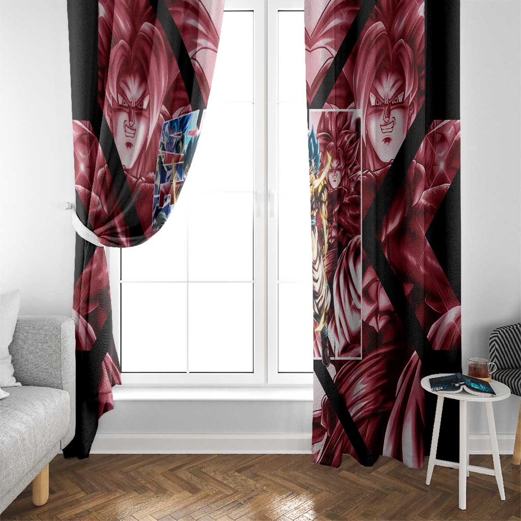 Gogeta Dragon Ball Z Window Curtain Anime Style