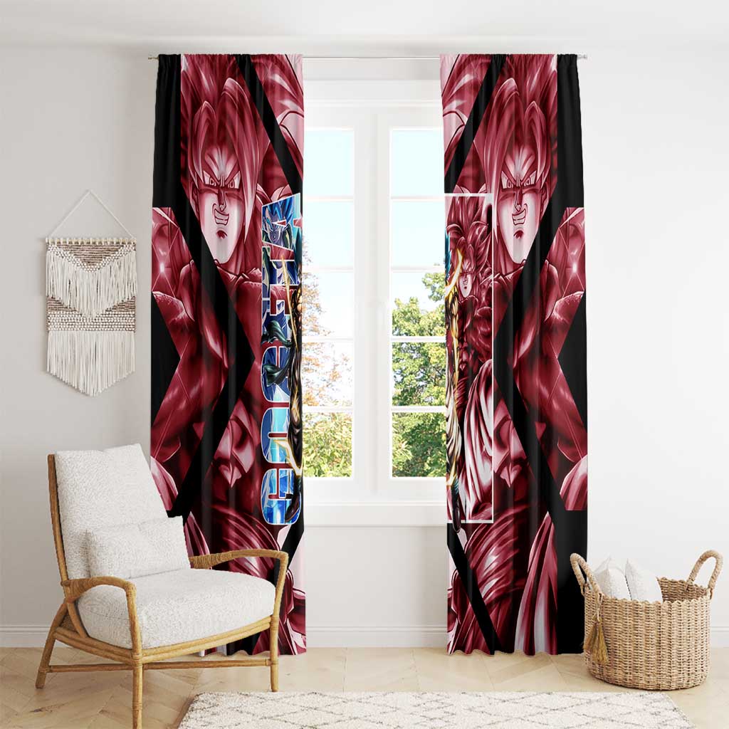 Gogeta Dragon Ball Z Window Curtain Anime Style
