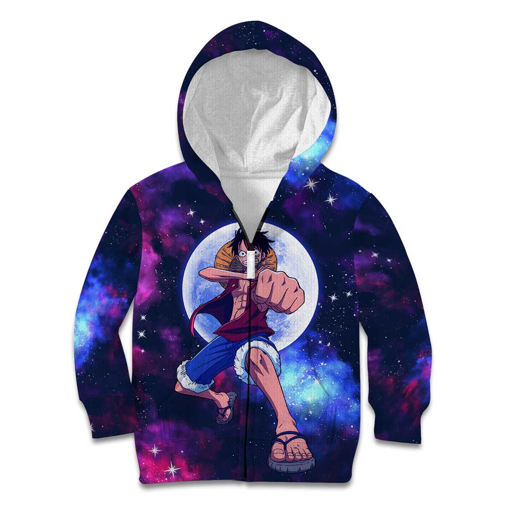 One Piece Lunar Ring Luffy Kid Hoodie Anime Style