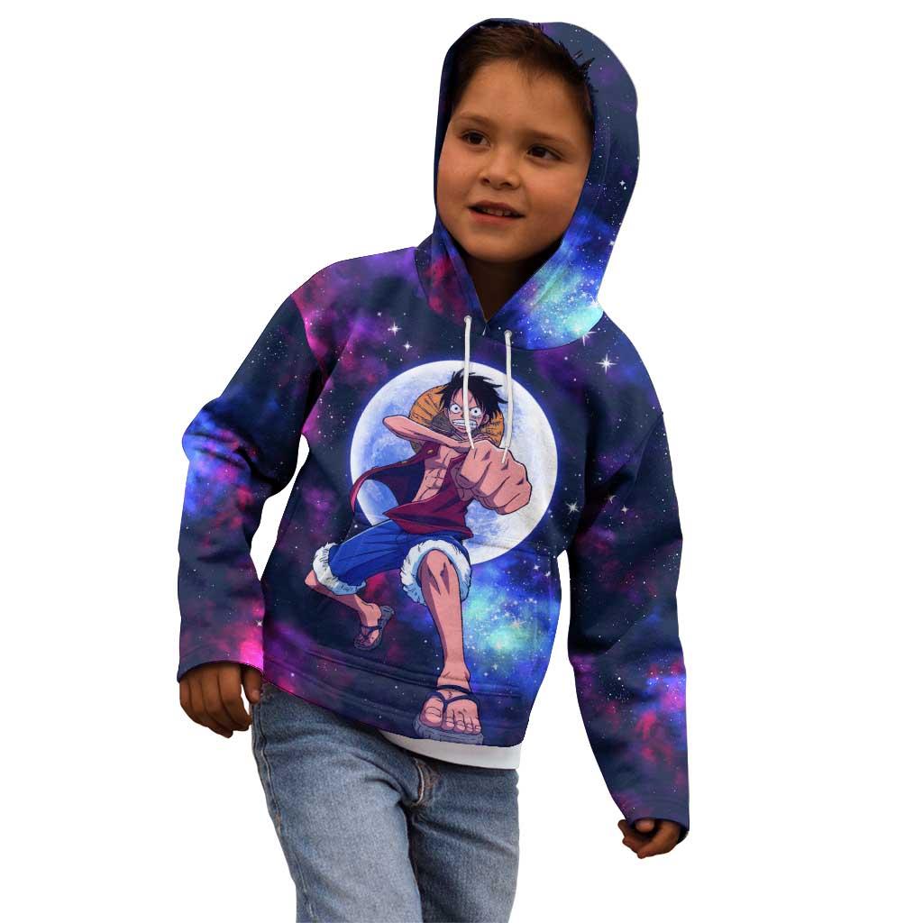 One Piece Lunar Ring Luffy Kid Hoodie Anime Style