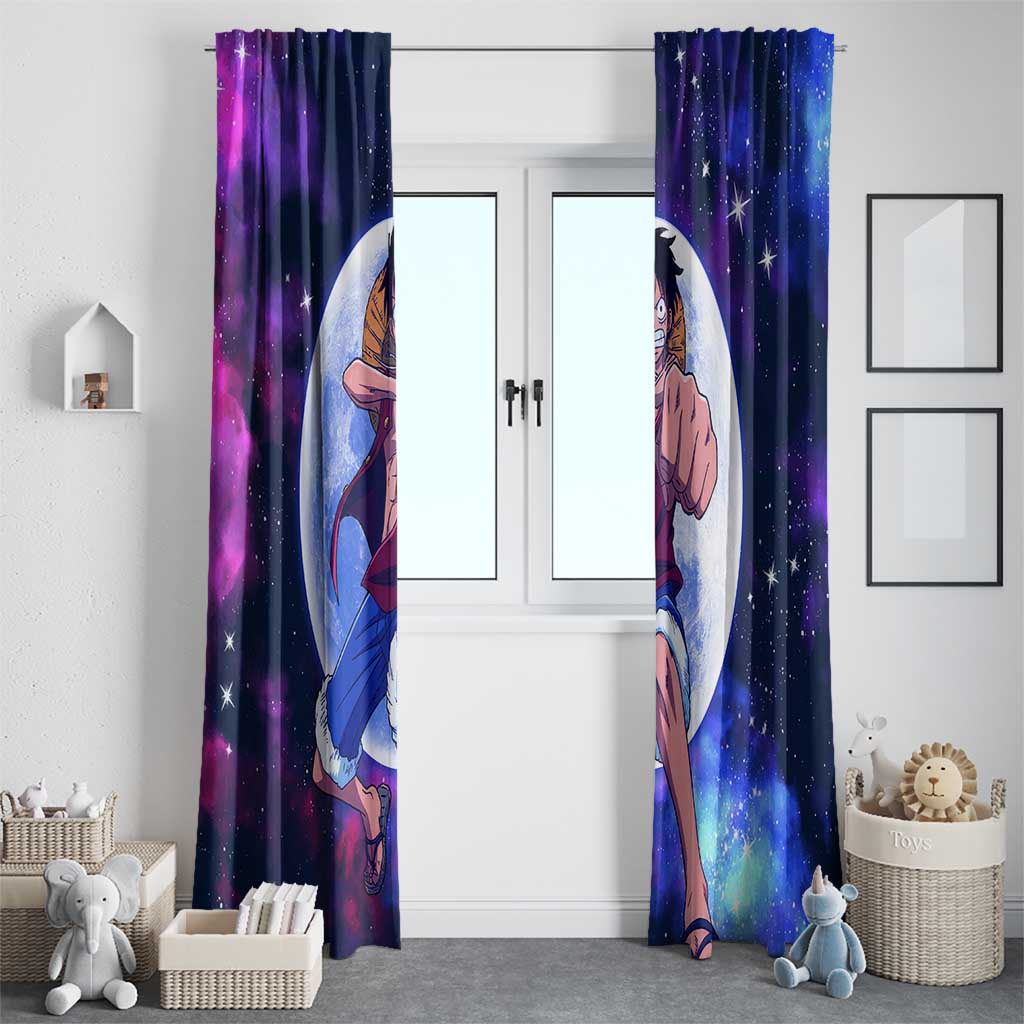 One Piece Lunar Ring Luffy Window Curtain Anime Style