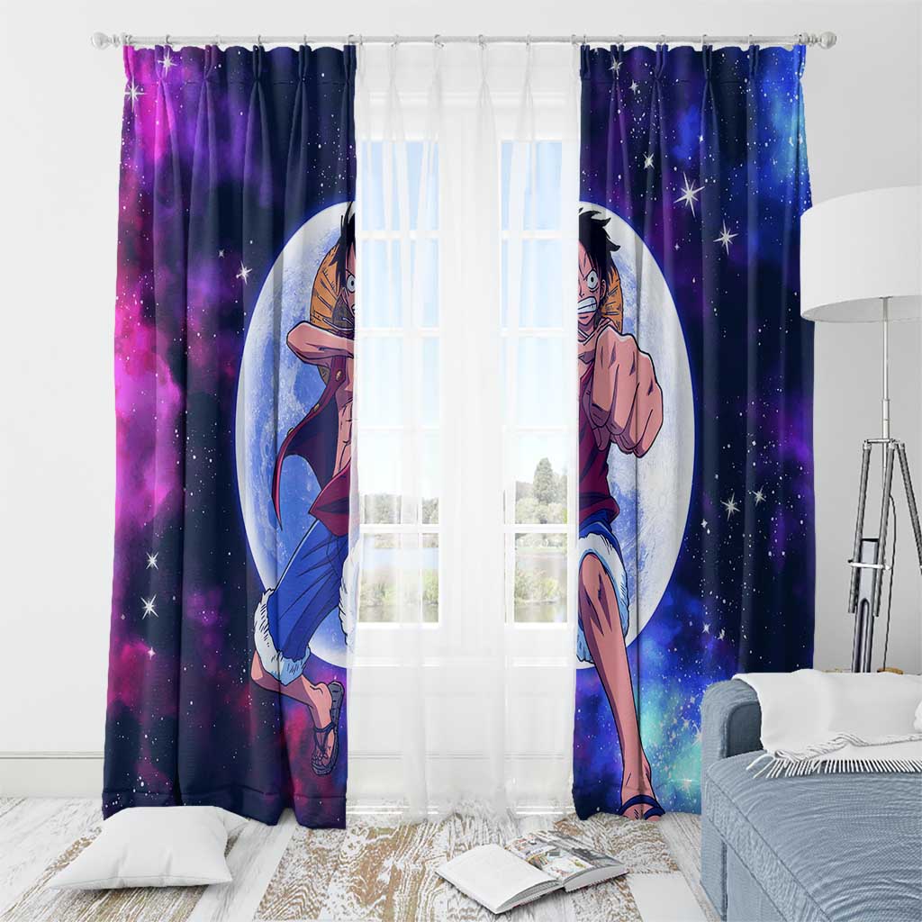 One Piece Lunar Ring Luffy Window Curtain Anime Style
