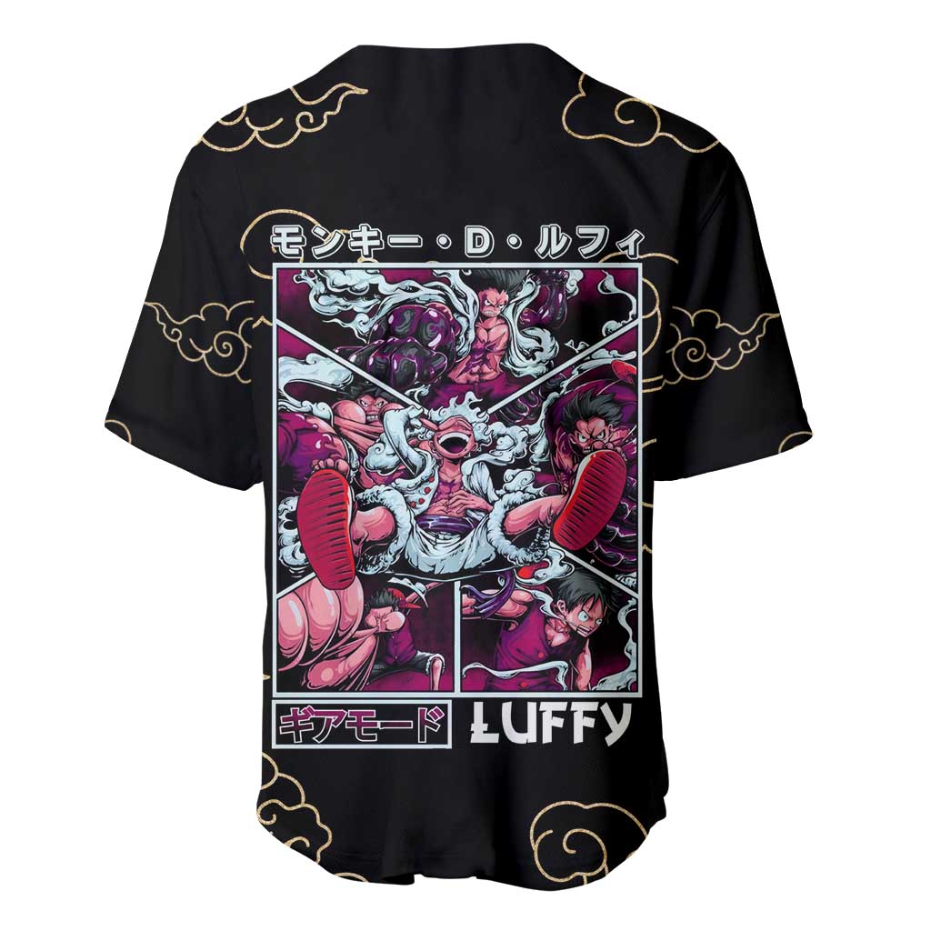 Monkey D. Luffy Gear 5th V4 One Piece Baseball Jersey Anime Style