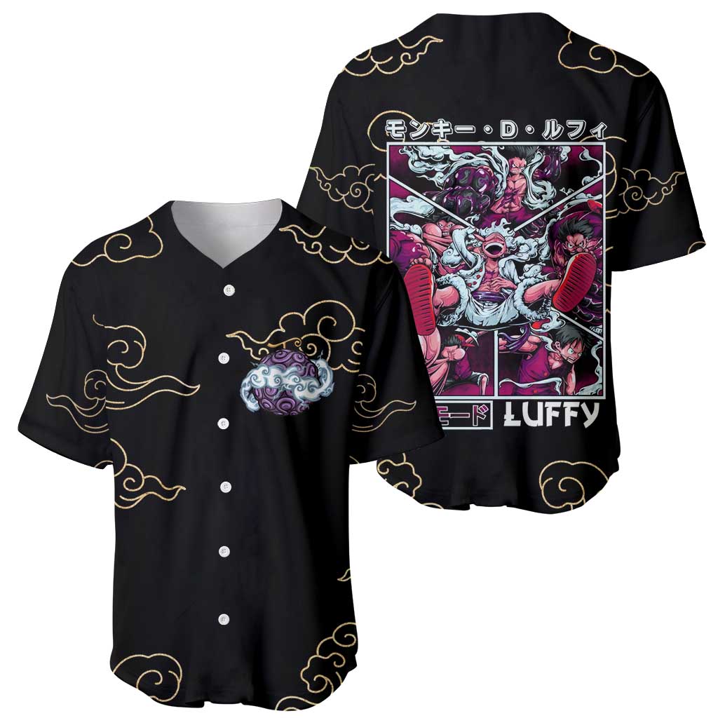 Monkey D. Luffy Gear 5th V4 One Piece Baseball Jersey Anime Style