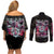 Monkey D. Luffy Gear 5th V4 One Piece Couples Matching Off Shoulder Short Dress and Long Sleeve Button Shirt Anime Style