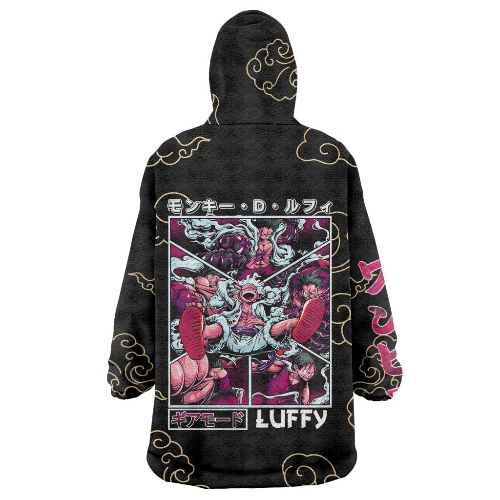 Monkey D. Luffy Gear 5th V4 One Piece Wearable Blanket Hoodie Anime Style
