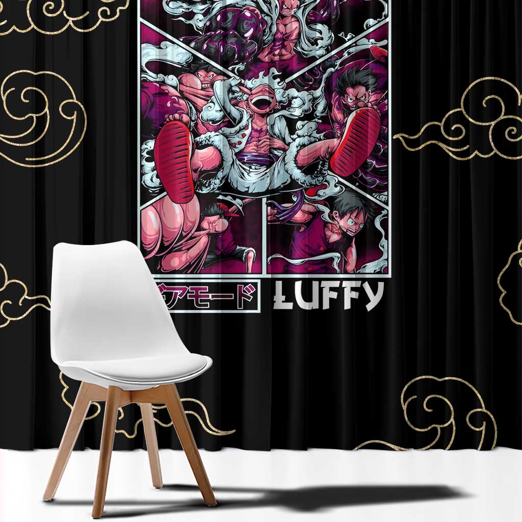Monkey D. Luffy Gear 5th V4 One Piece Window Curtain Anime Style