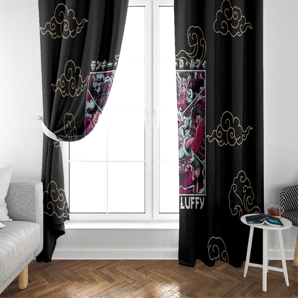 Monkey D. Luffy Gear 5th V4 One Piece Window Curtain Anime Style