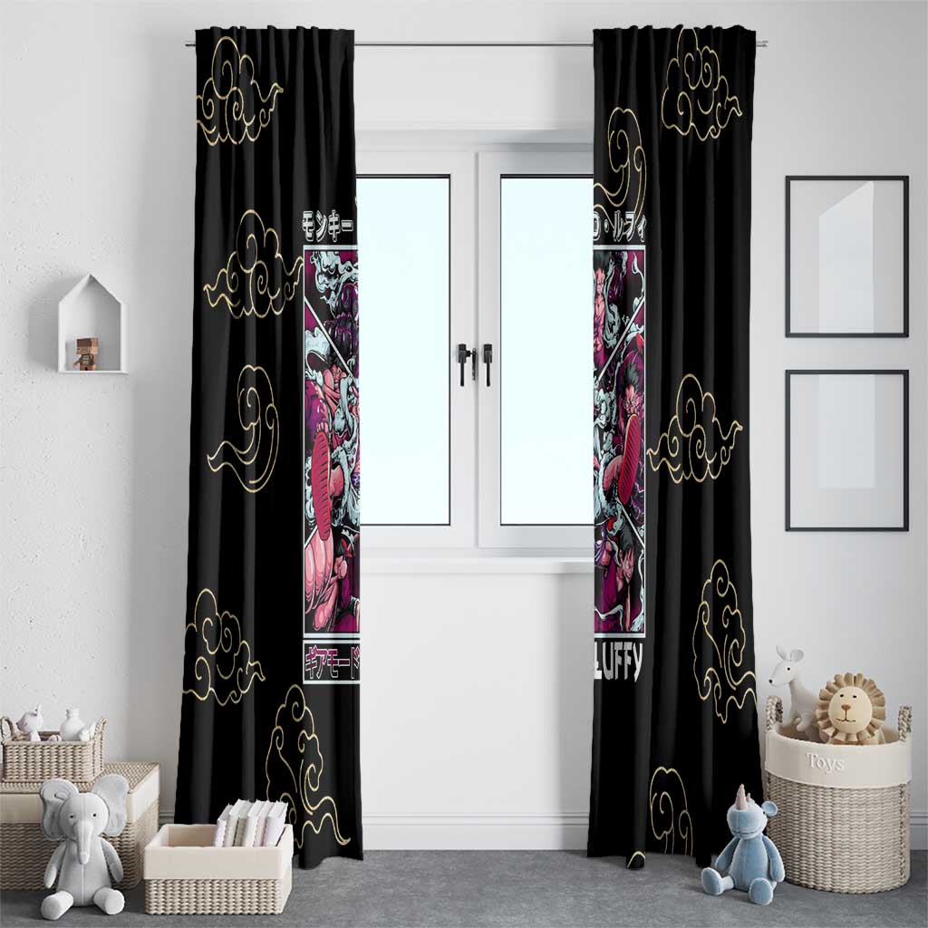 Monkey D. Luffy Gear 5th V4 One Piece Window Curtain Anime Style