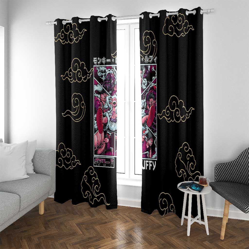 Monkey D. Luffy Gear 5th V4 One Piece Window Curtain Anime Style