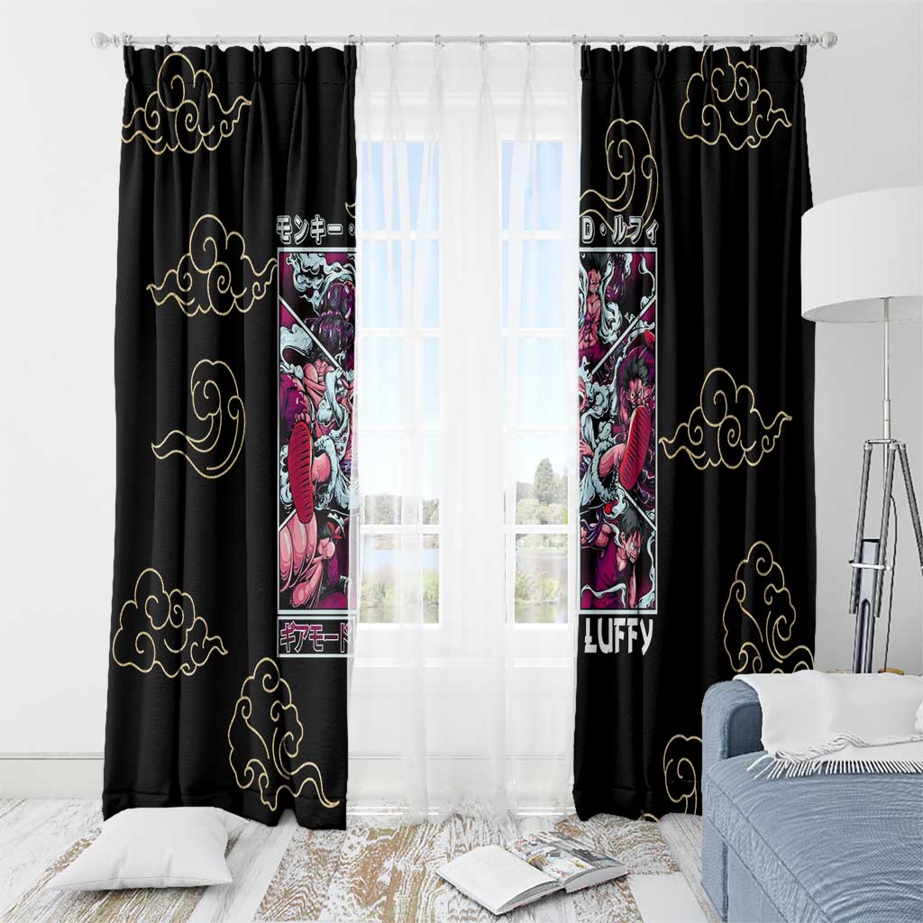 Monkey D. Luffy Gear 5th V4 One Piece Window Curtain Anime Style