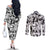 One Piece Blazing Force Luffy Couples Matching Off The Shoulder Long Sleeve Dress and Long Sleeve Button Shirt Anime Mix Manga Style
