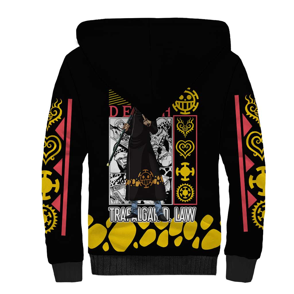 Trafalgar D. Law V2 One Piece Sherpa Hoodie Anime Style