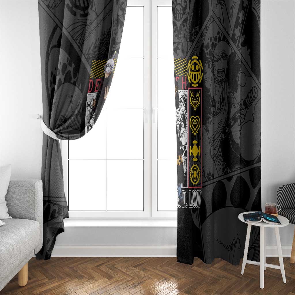 Trafalgar D. Law V2 One Piece Window Curtain Anime Style