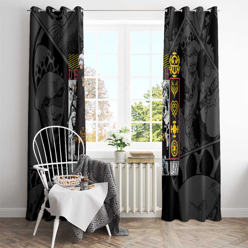 Trafalgar D. Law V2 One Piece Window Curtain Anime Style