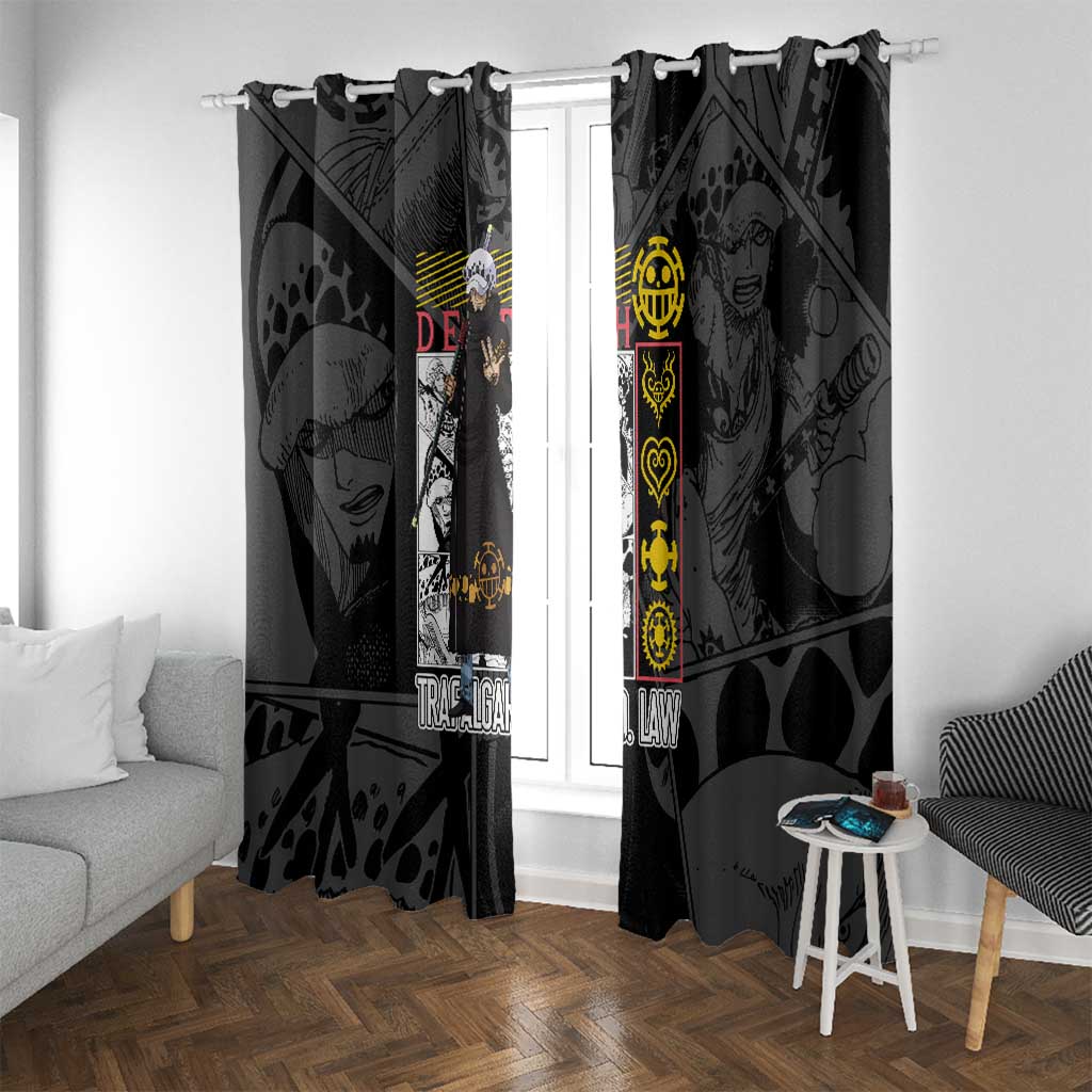 Trafalgar D. Law V2 One Piece Window Curtain Anime Style