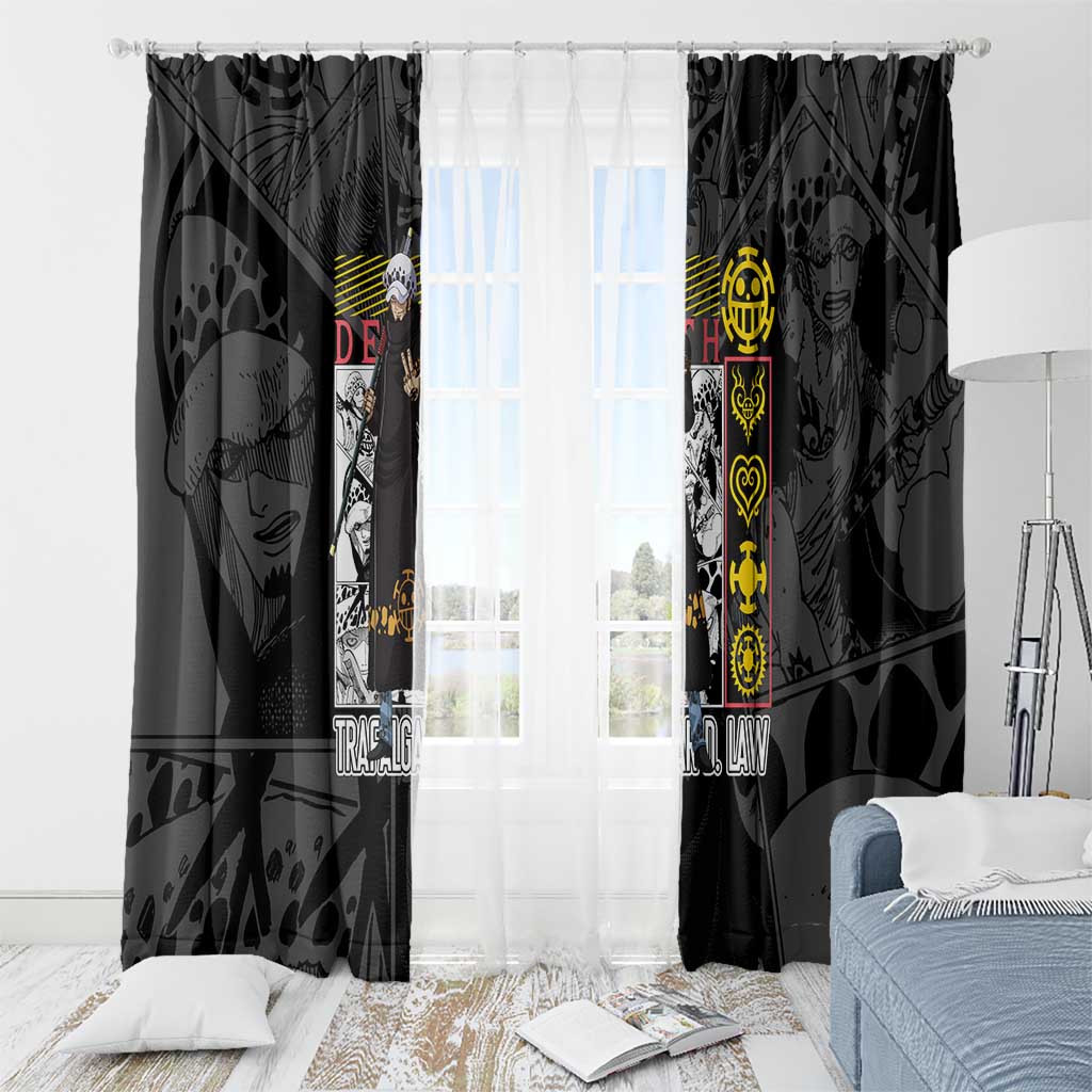 Trafalgar D. Law V2 One Piece Window Curtain Anime Style