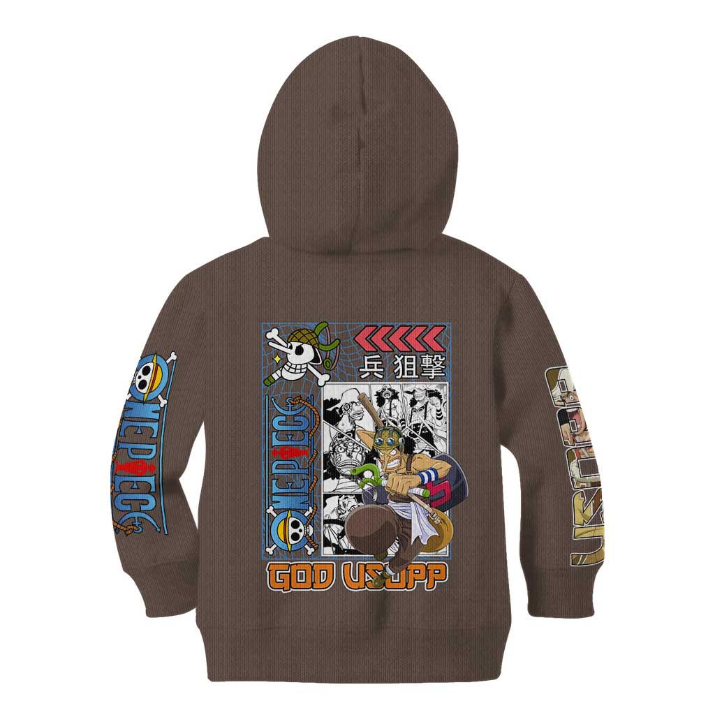 Usopp One Piece Streetwear Kid Hoodie Anime Style