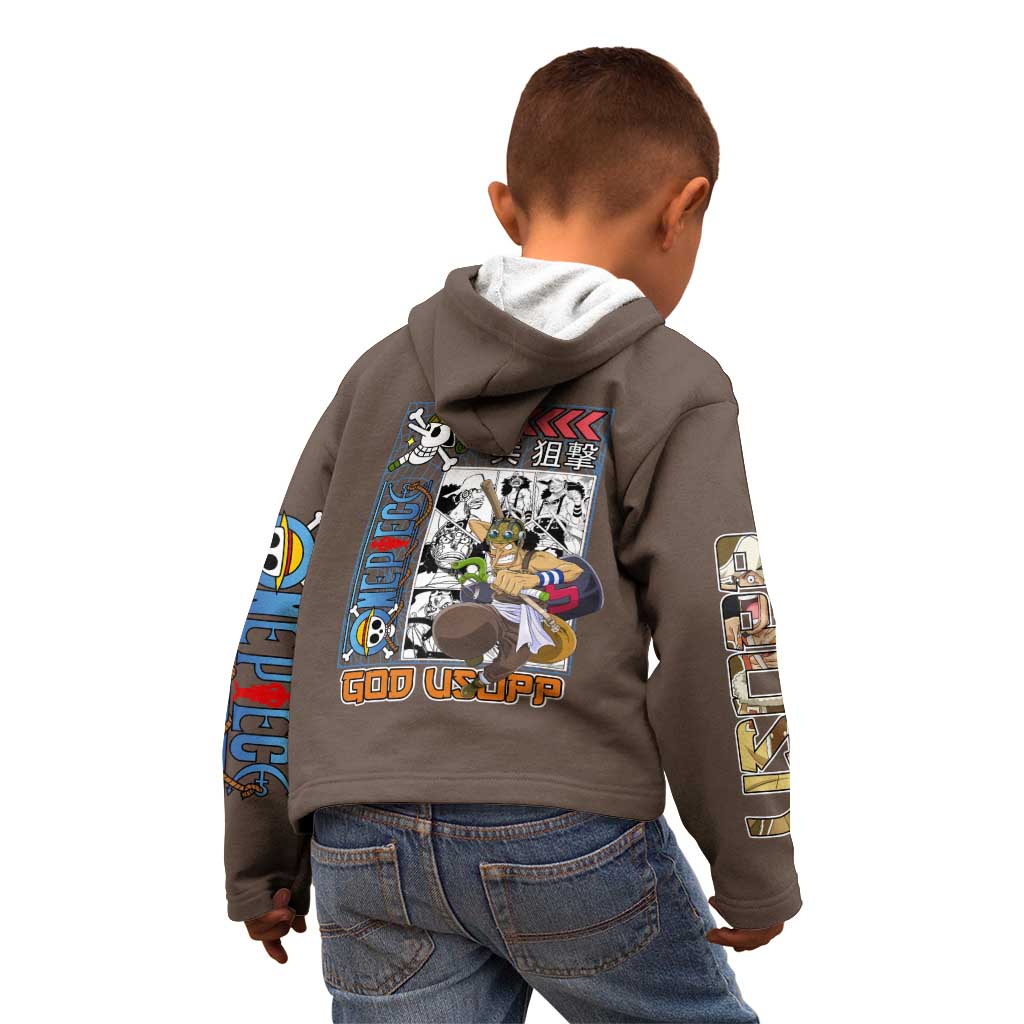 Usopp One Piece Streetwear Kid Hoodie Anime Style