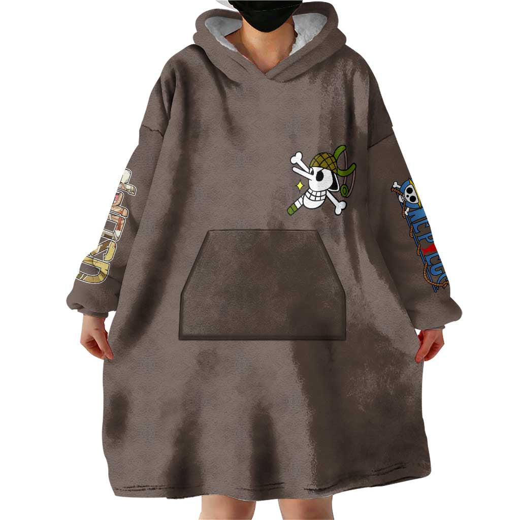 Usopp One Piece Streetwear Wearable Blanket Hoodie Anime Style