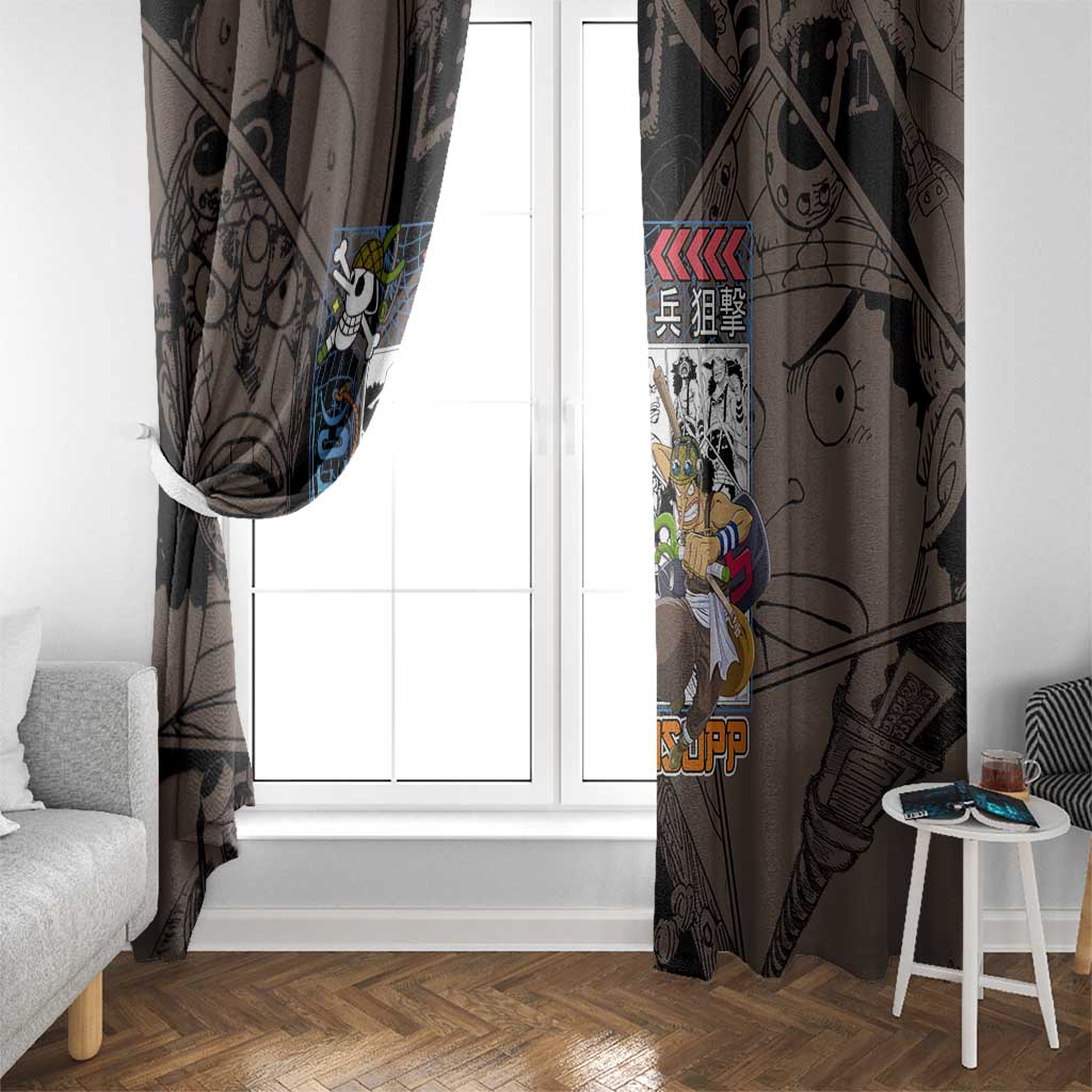 Usopp One Piece Streetwear Window Curtain Anime Style