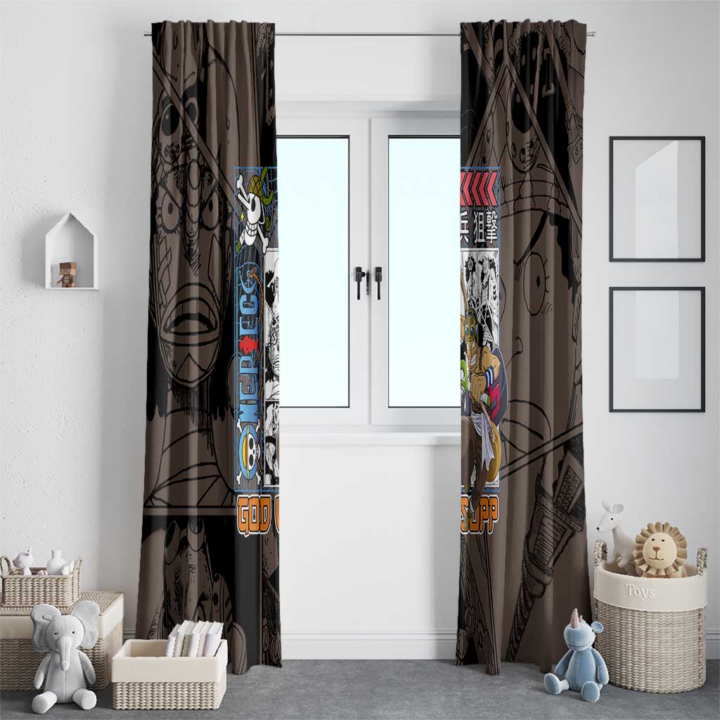 Usopp One Piece Streetwear Window Curtain Anime Style