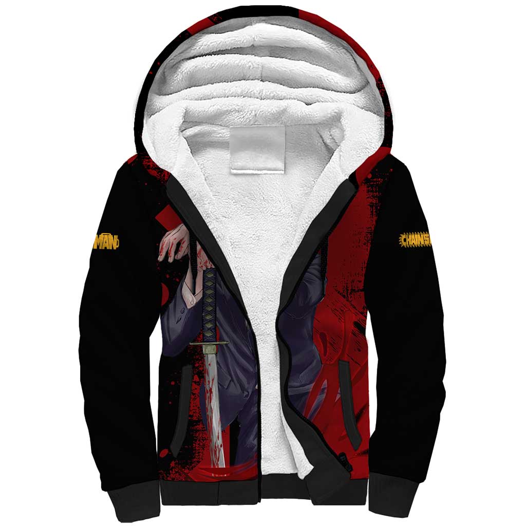 Aki Hayakawa - Chainsaw Man Sherpa Hoodie Anime Style