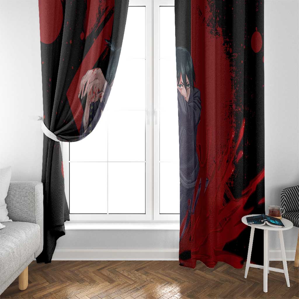 Aki Hayakawa - Chainsaw Man Window Curtain Anime Style
