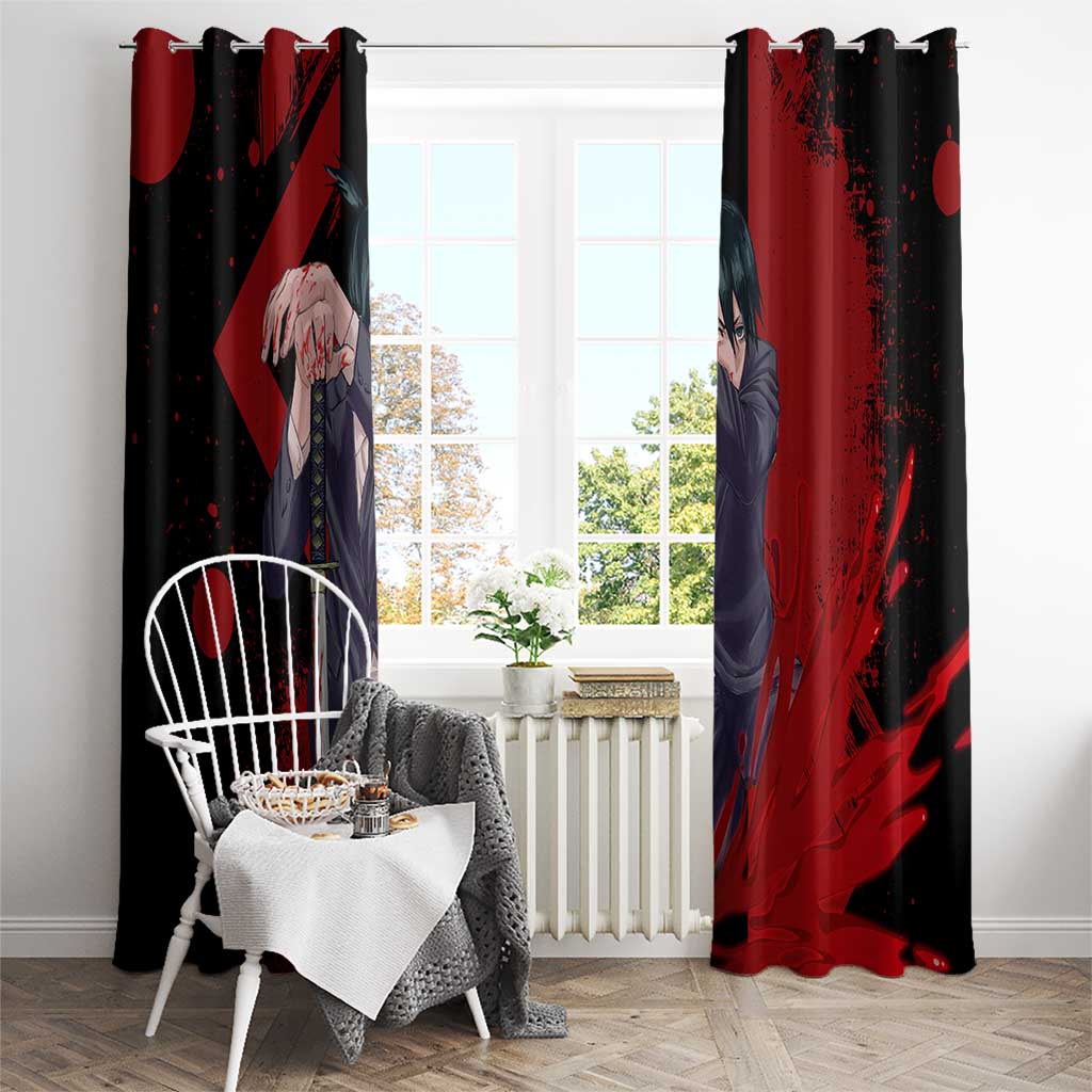 Aki Hayakawa - Chainsaw Man Window Curtain Anime Style