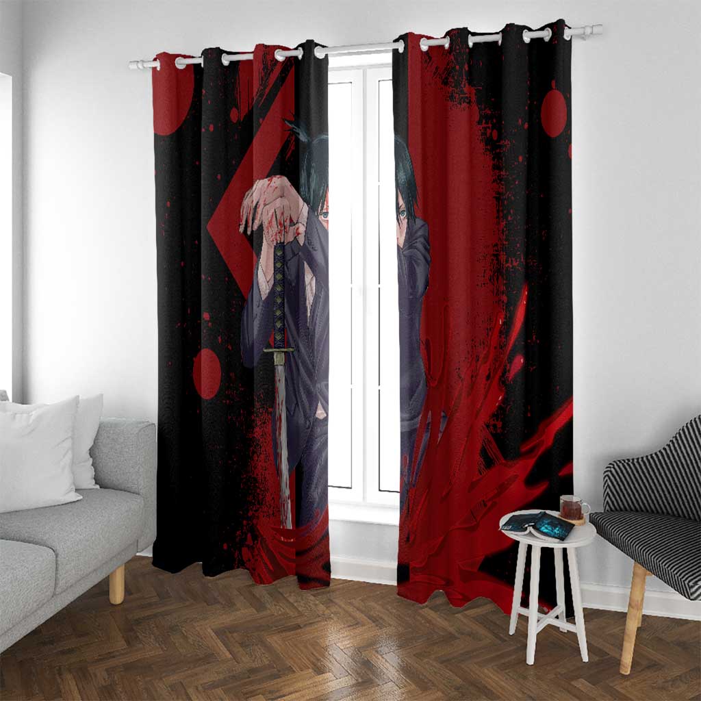 Aki Hayakawa - Chainsaw Man Window Curtain Anime Style