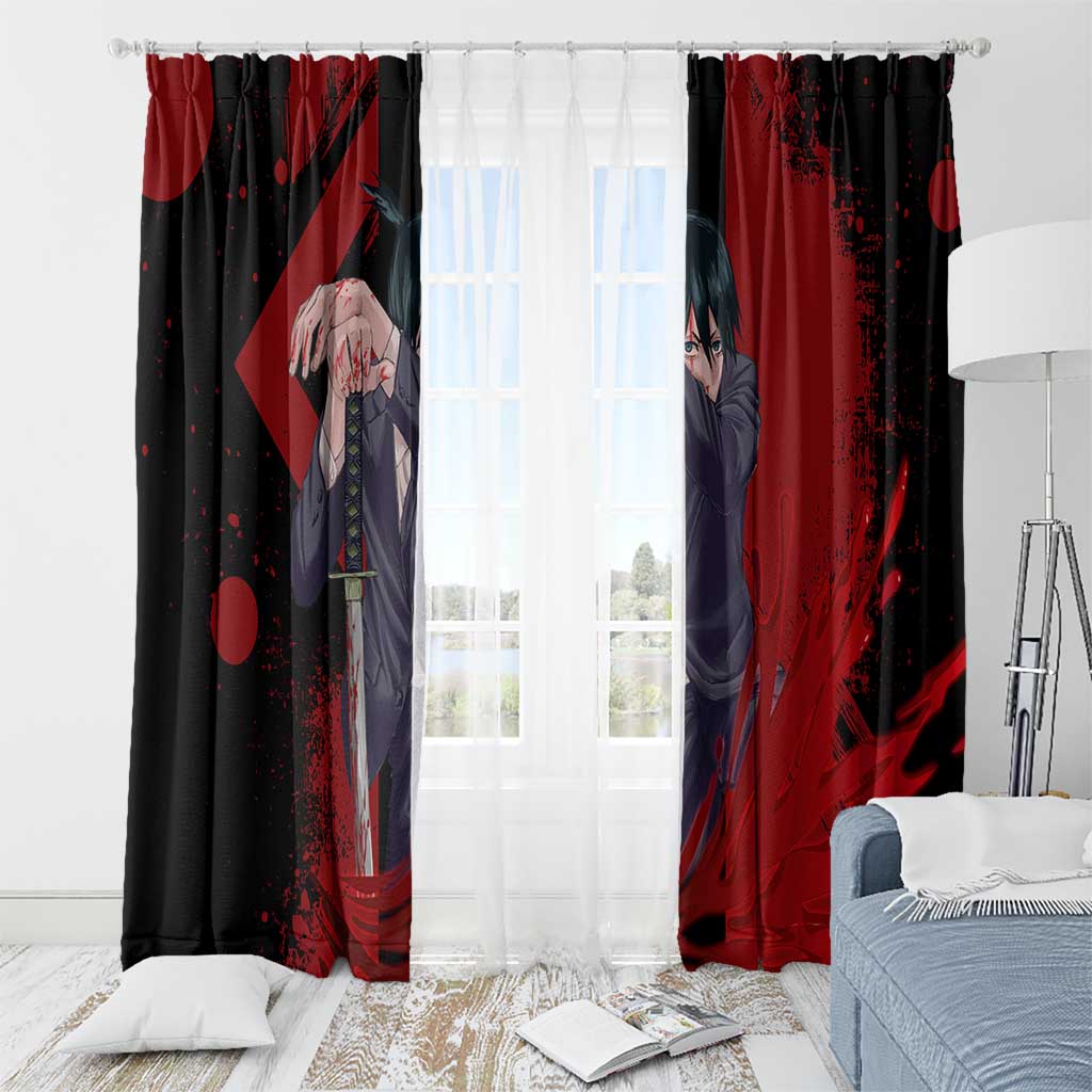Aki Hayakawa - Chainsaw Man Window Curtain Anime Style