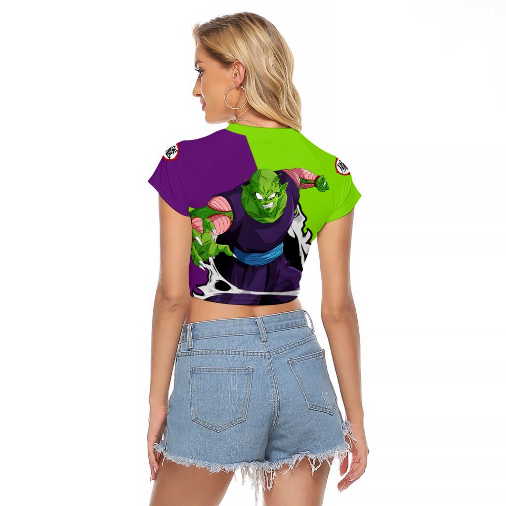Piccolo - Dragon Ball Raglan Cropped T Shirt Anime Style