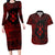 Guts - Berserk Couples Matching Long Sleeve Bodycon Dress and Hawaiian Shirt Anime Mix Grunge Blood Style