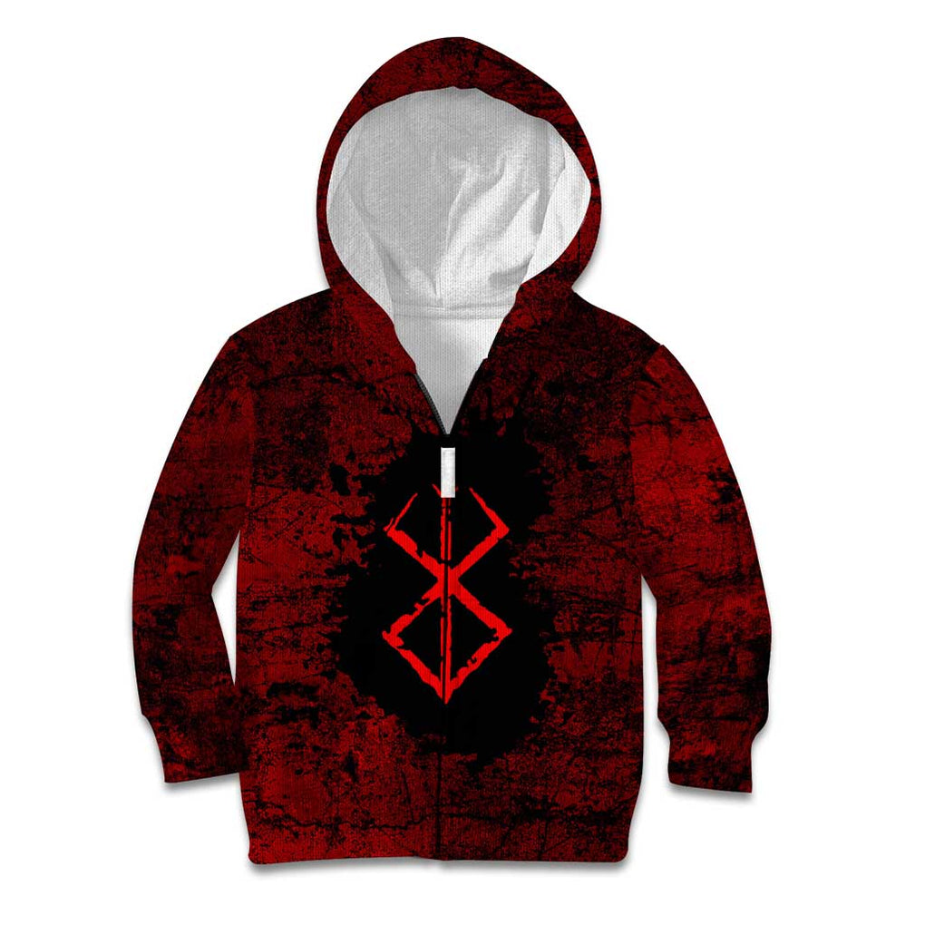 Guts - Berserk Kid Hoodie Anime Mix Grunge Blood Style