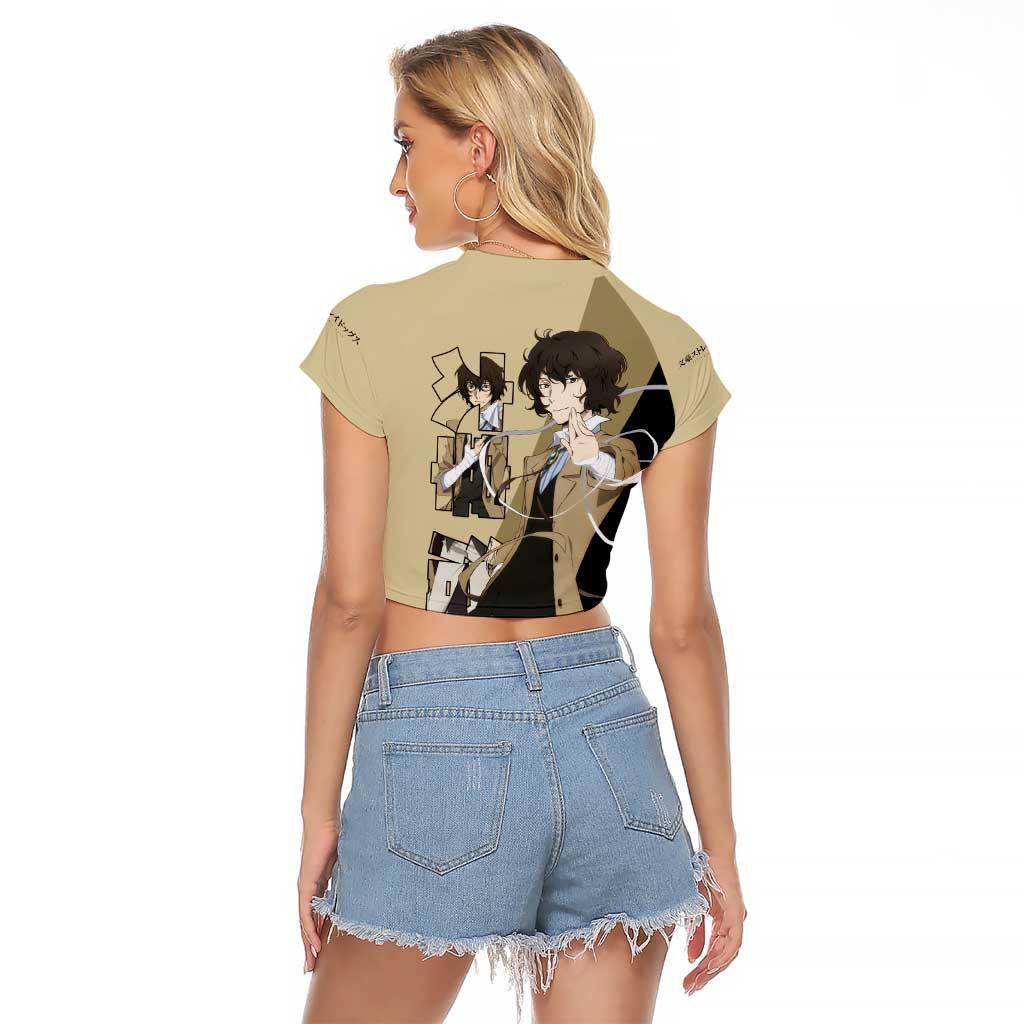 Osamu Dazai Raglan Cropped T Shirt Anime Style