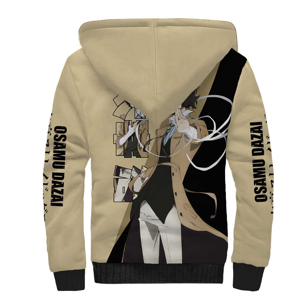 Osamu Dazai Sherpa Hoodie Anime Style