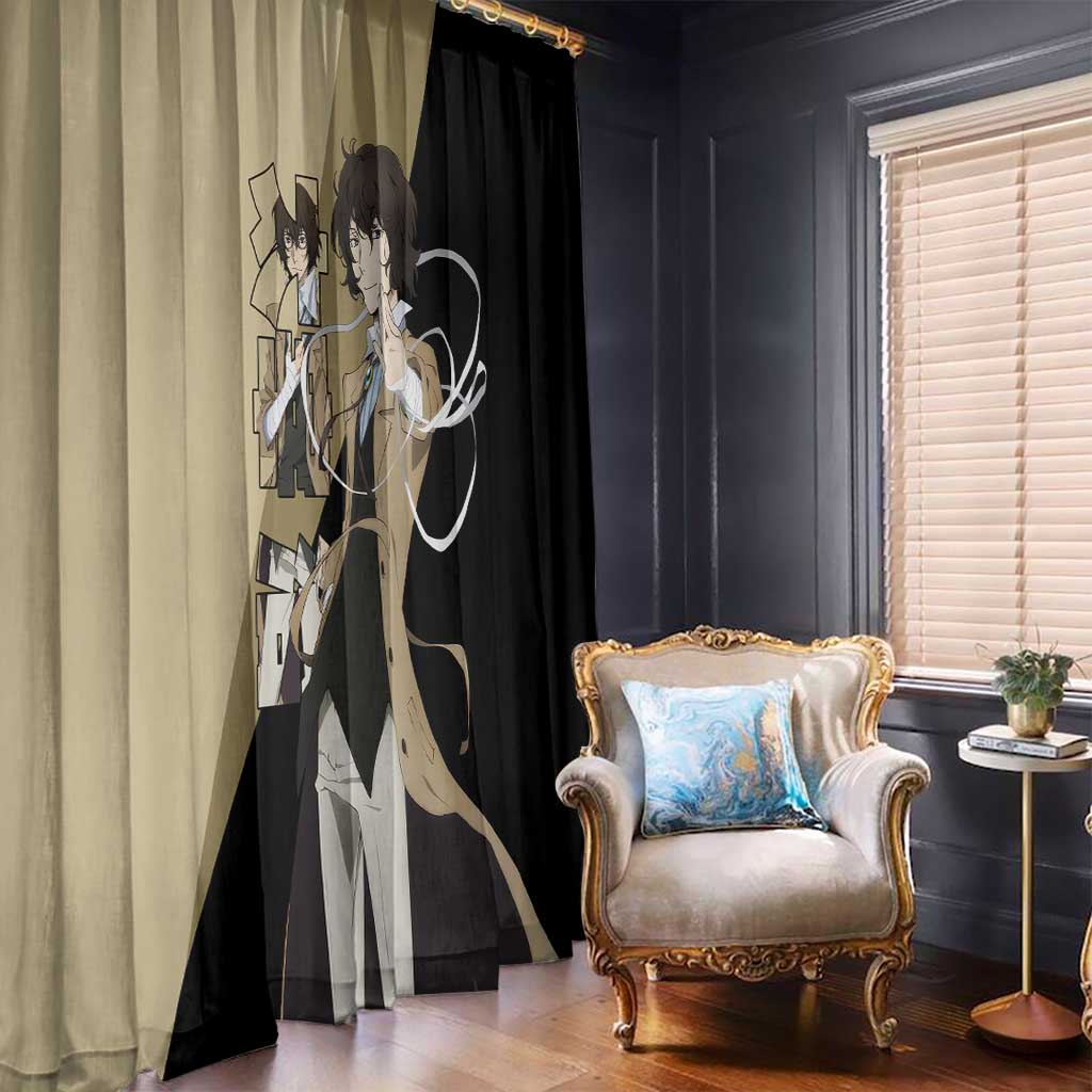 Osamu Dazai Window Curtain Anime Style