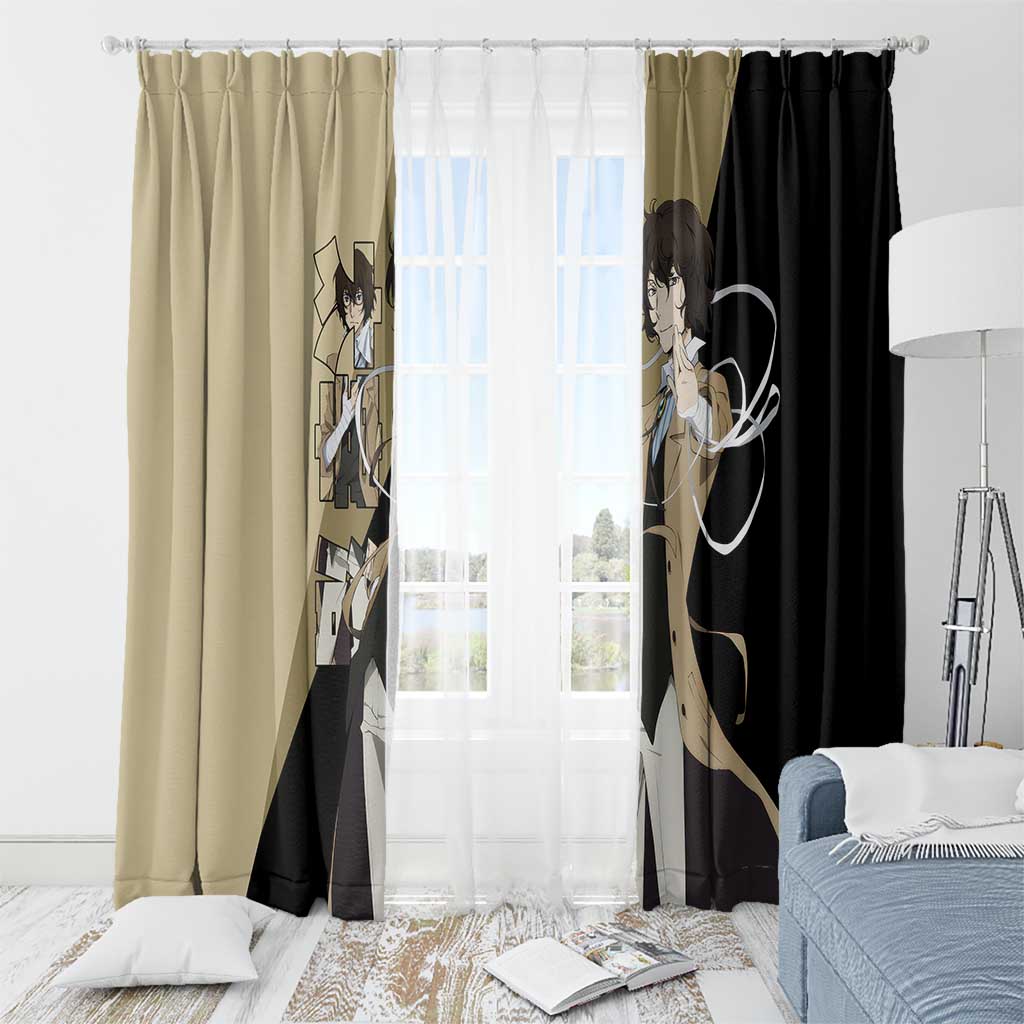 Osamu Dazai Window Curtain Anime Style