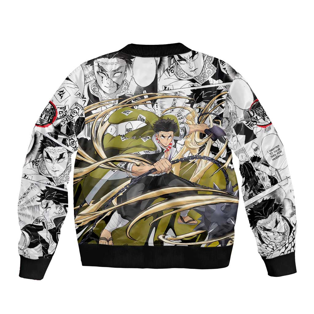 Guts and Casca Berserk Bomber Jacket with Dark Fantasy Battle-Ready Design - The Mazicc