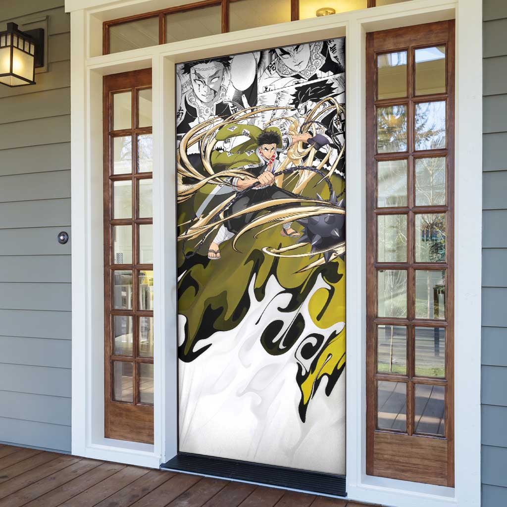 Guts and Casca Berserk Door Cover with Dark Fantasy Battle-Ready Design - The Mazicc
