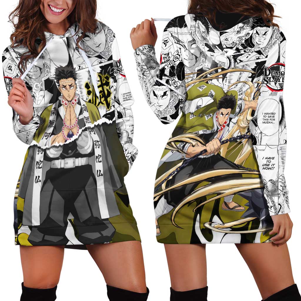 Guts and Casca Berserk Hoodie Dress with Dark Fantasy Battle-Ready Design - The Mazicc