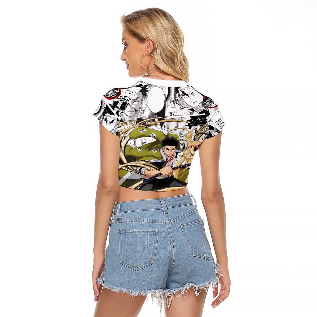 Guts and Casca Berserk Raglan Cropped T Shirt with Dark Fantasy Battle-Ready Design - The Mazicc